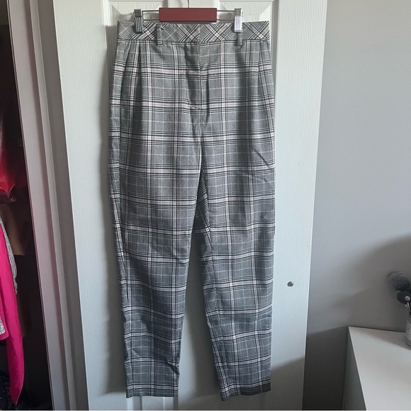 RW&Co Ankle Length Trousers | Plaid Trousers - Picture 1 of 6